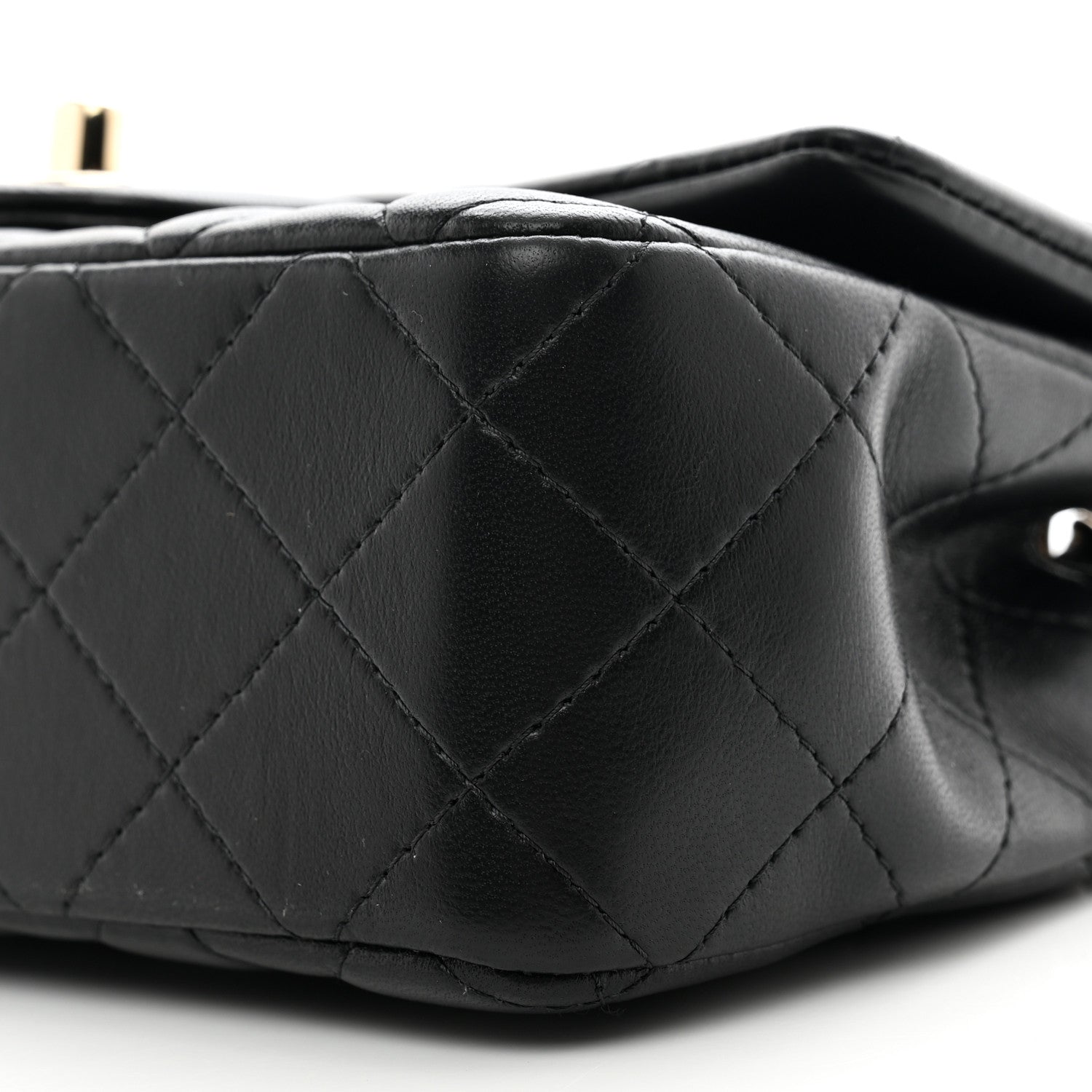 Chanel Lambskin Quilted Mini Rectangular Flap Black 10 of 10