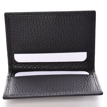 Gucci Pebbled Calfskin GG Marmont Card Case Black 5 of 8