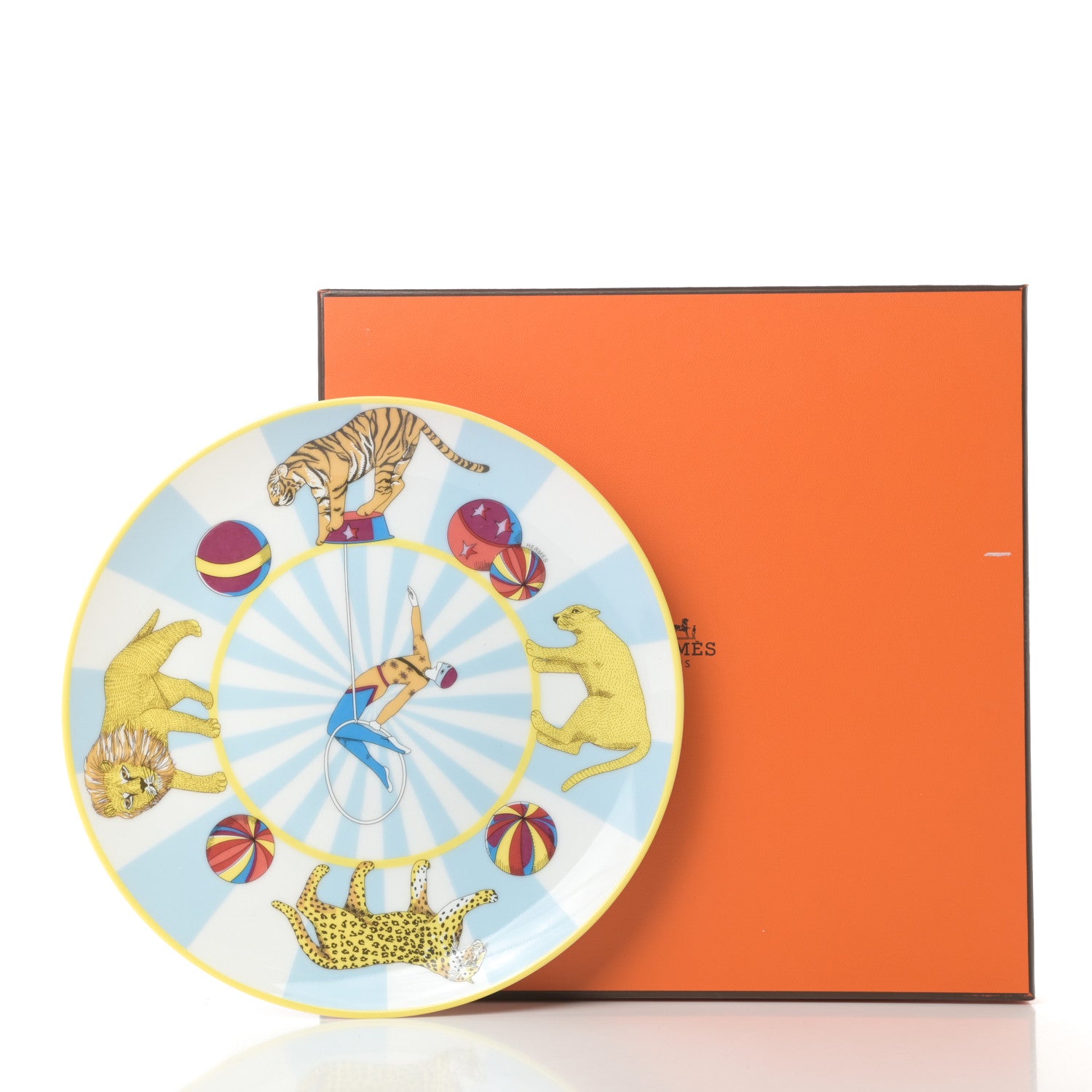 Hermes Porcelain Circus Dessert Plate 6 of 6