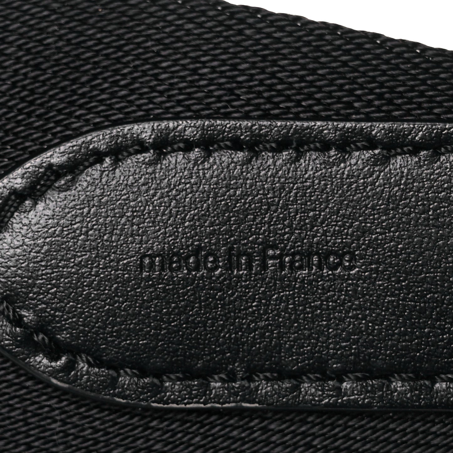 Nylon Jacquard Sporty Bandouliere Shoulder Strap Black