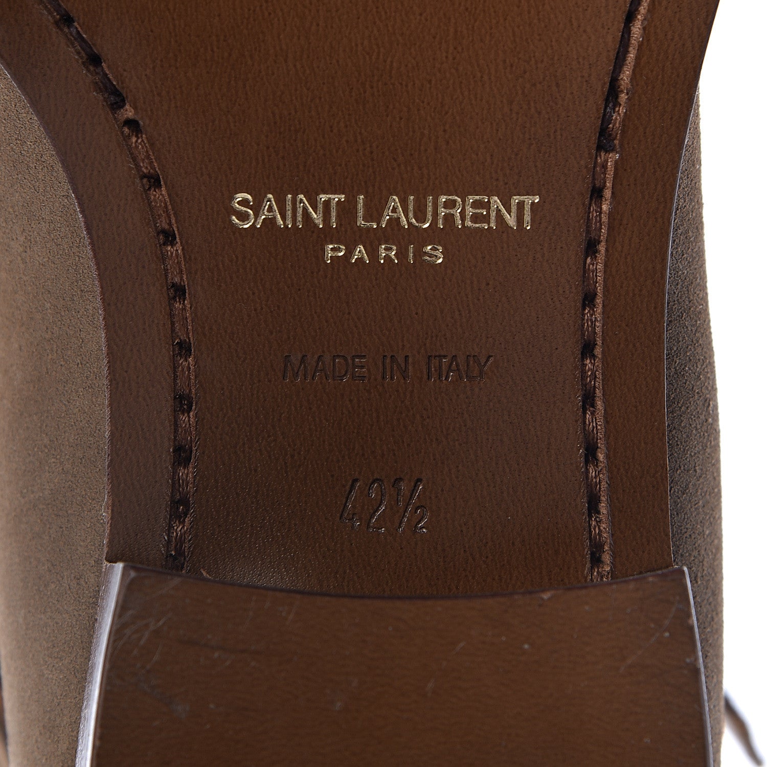 Saint Laurent Jodhpur Suede Mens Wyatt 30 Boots 42.5 New Sigaro 7 of 11