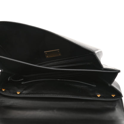 Bottega Veneta Calfskin Mount Envelope Bag Black 5 of 8