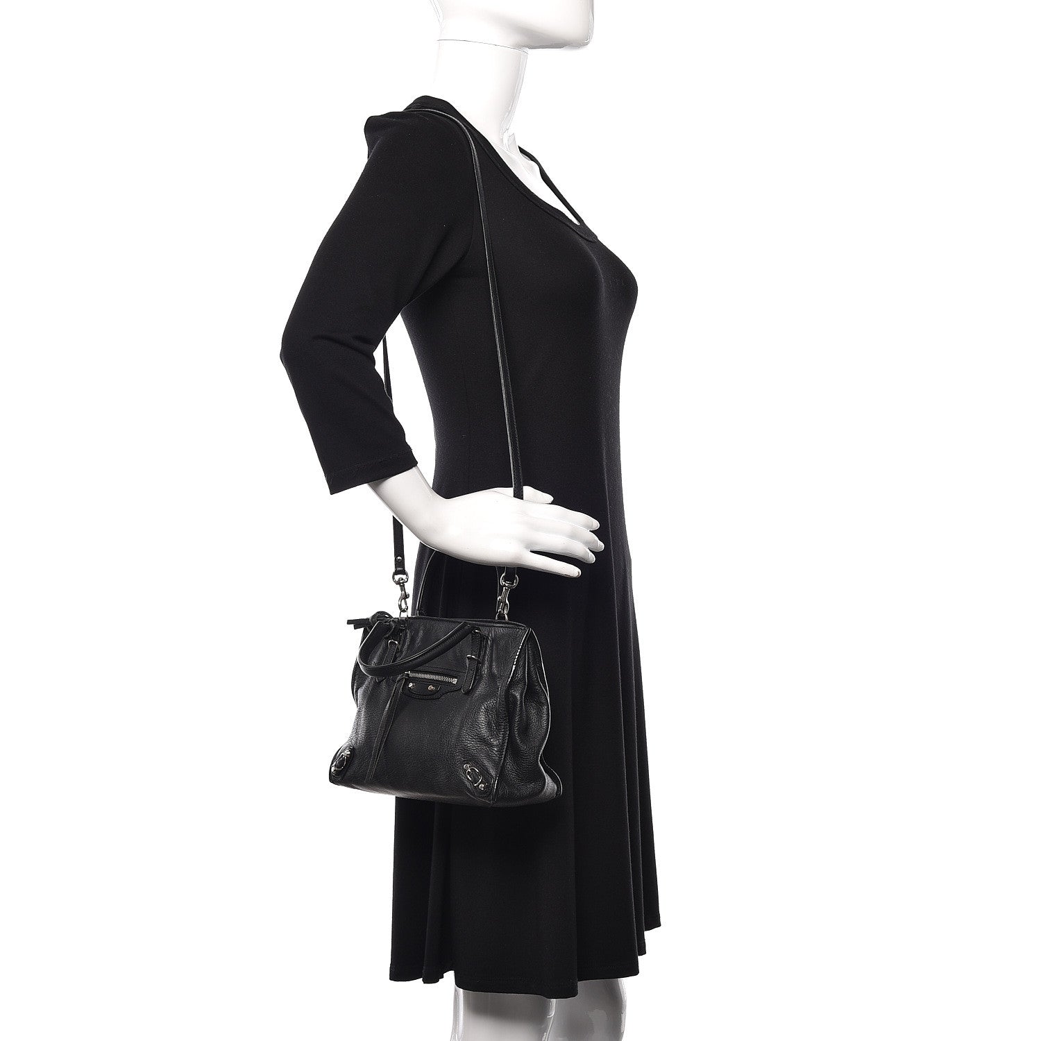 Balenciaga Calfskin Papier Mini A4 Tote Black 2 of 11