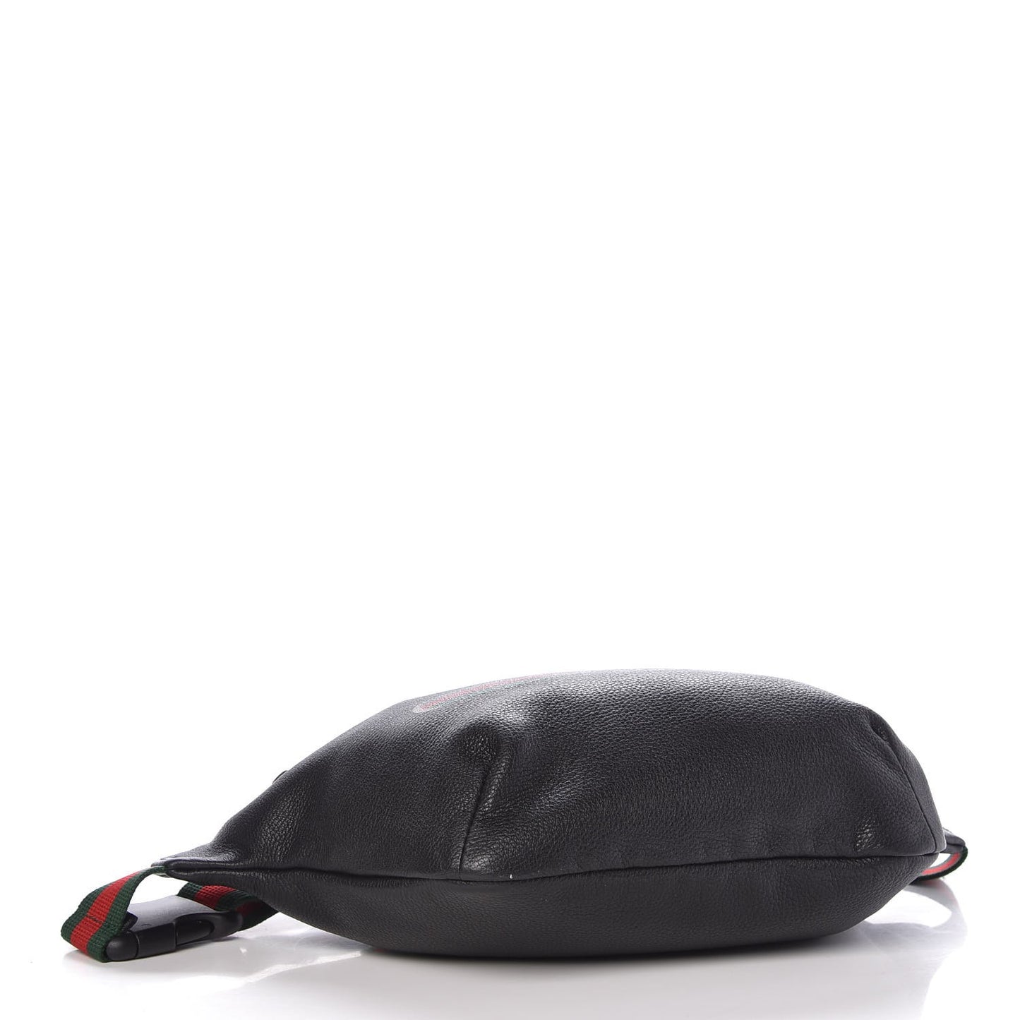 Grained Calfskin Logo Belt Bag Black