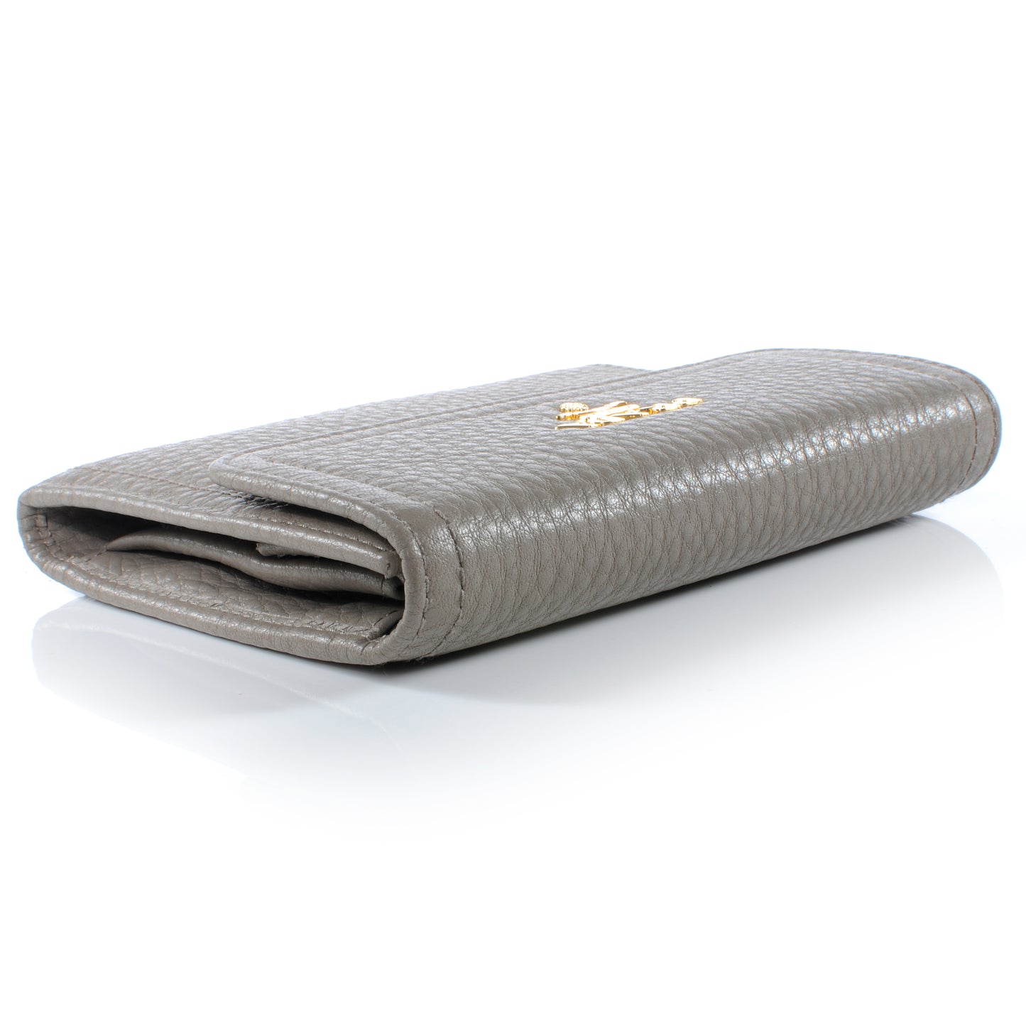 Vitello Daino Compact Wallet Argilla