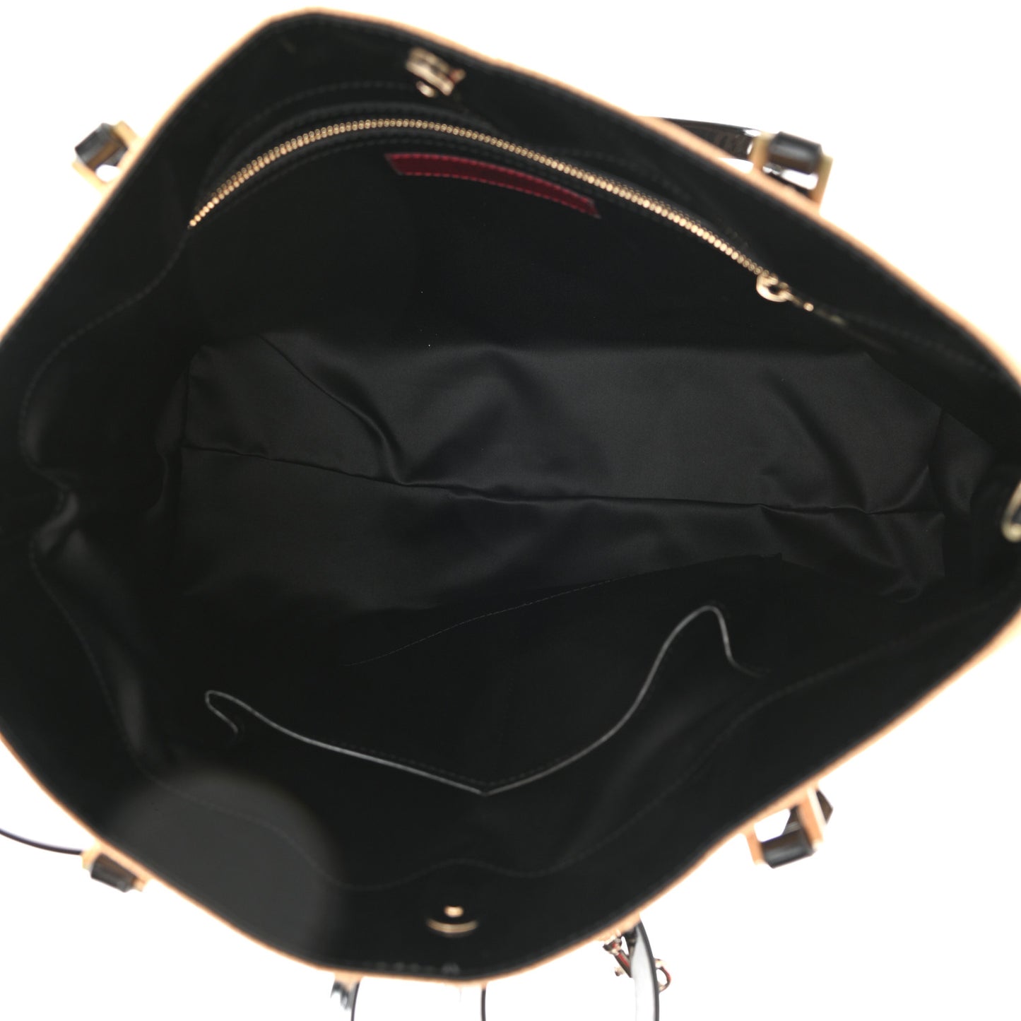 Raffia Straw Lace Tote Black