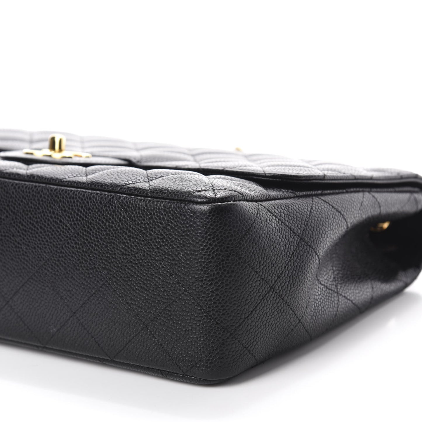 Caviar Quilted Jumbo Single Flap Black