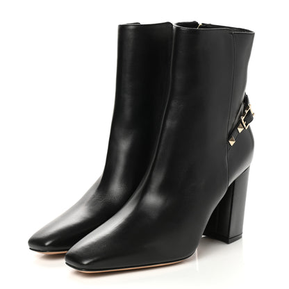 Valentino Garavani Nappa Rockstud 90mm Ankle Boots 38.5 Black 3 of 8