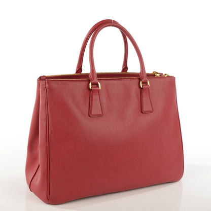 Prada Saffiano Large Galleria Double Zip Tote Fuoco 3 of 10