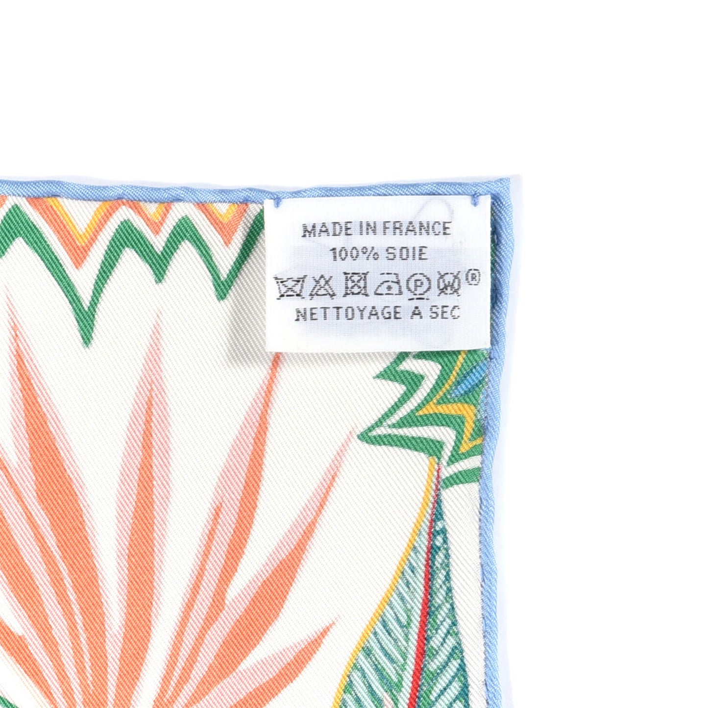 Silk Mountain Zebra Scarf 90 Vert Ciel Rose