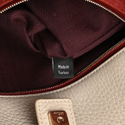 Mulberry Heavy Grain Braided Edge Iris Tote Chalk 7 of 16