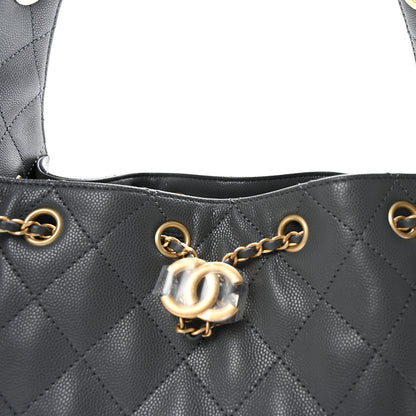 Chanel Caviar Quilted Small Chanel 25 Handbag Dark Grey 7 of 10