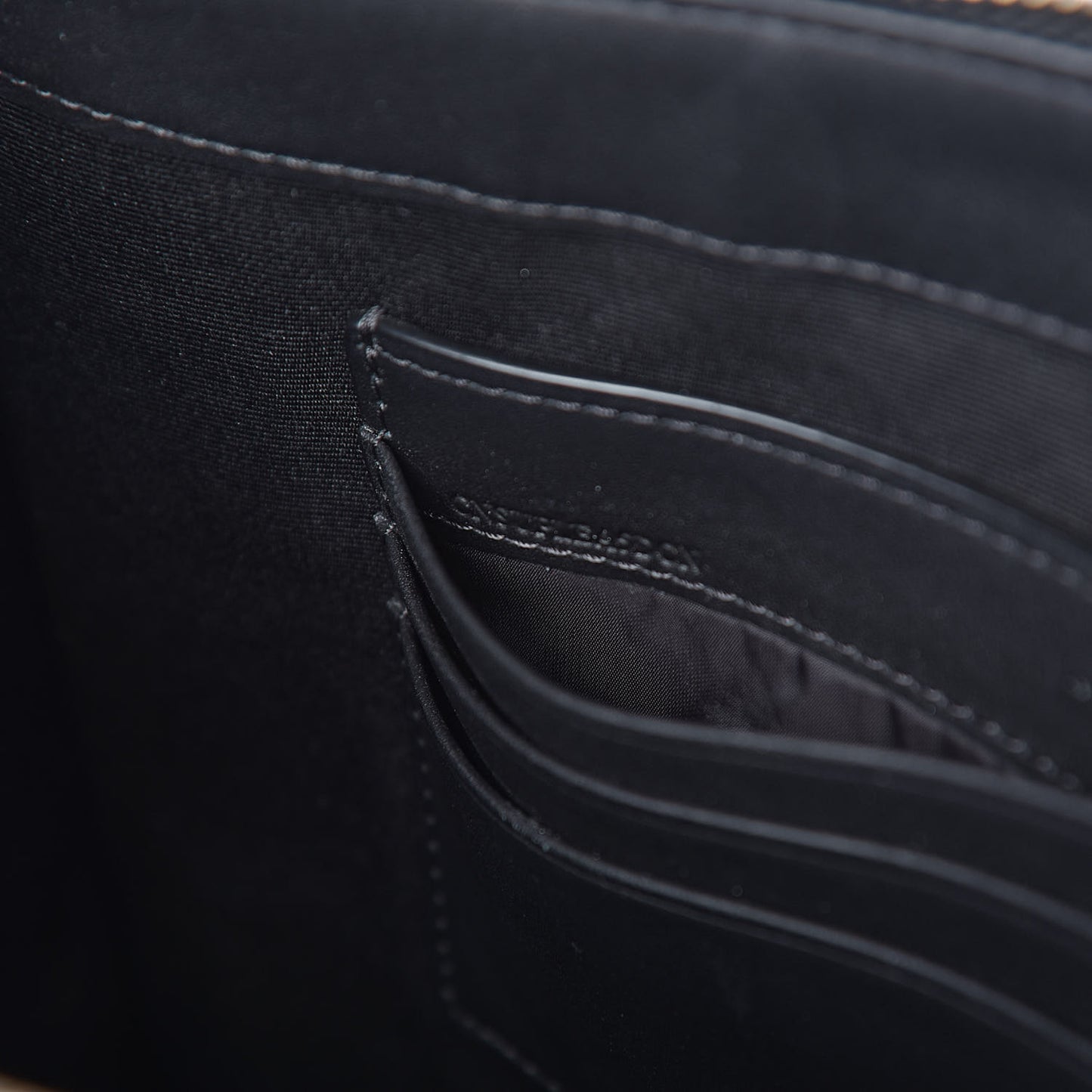 London Check Edin Zip Pouch Charcoal Grey