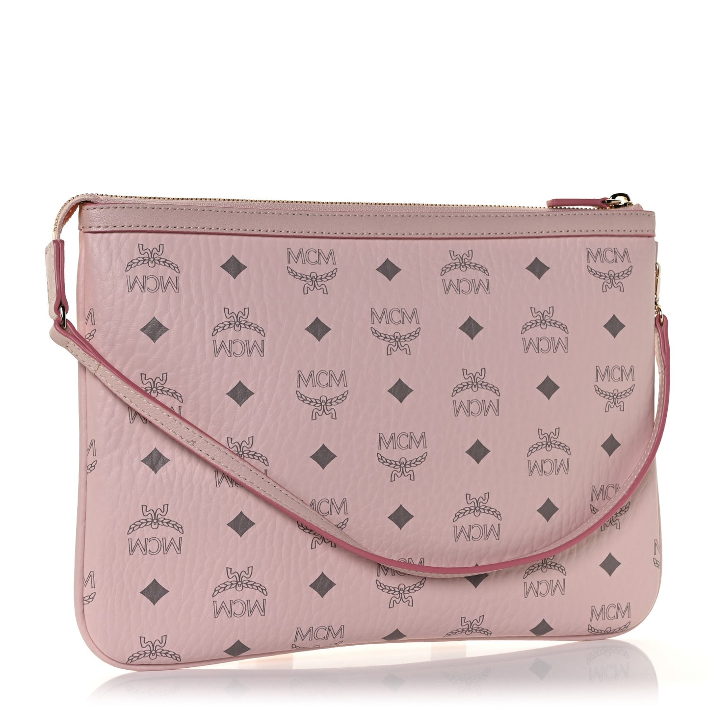 Visetos Medium Stark Wristlet Pouch Soft Pink