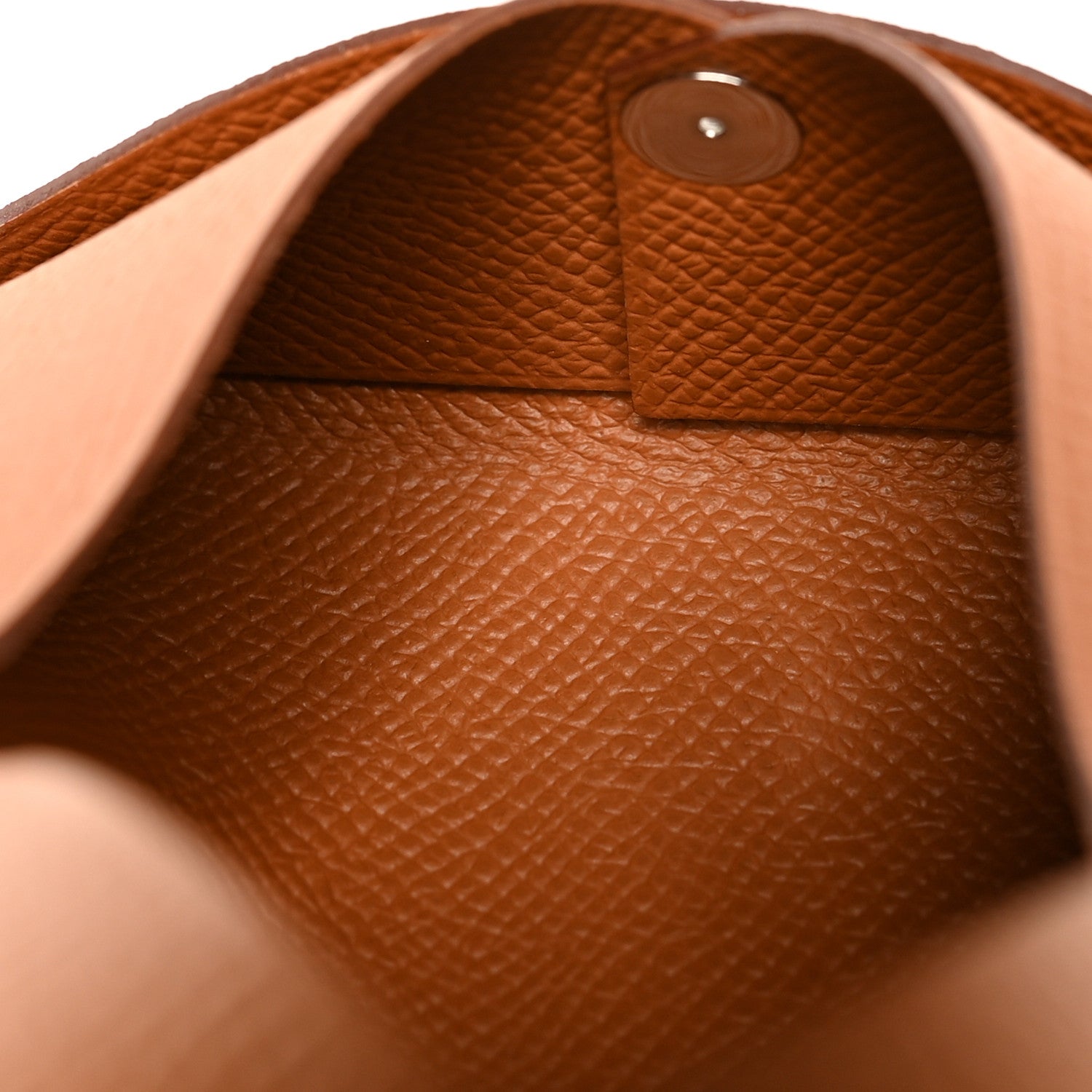 Hermes Epsom Calvi Card Case Gold 6 of 9
