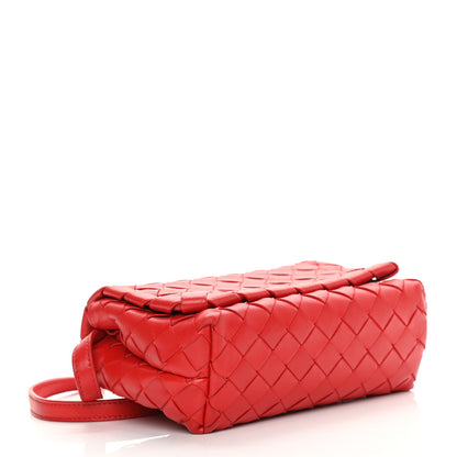 Bottega Veneta Nappa Intrecciato Mini Crossbody Red 4 of 15