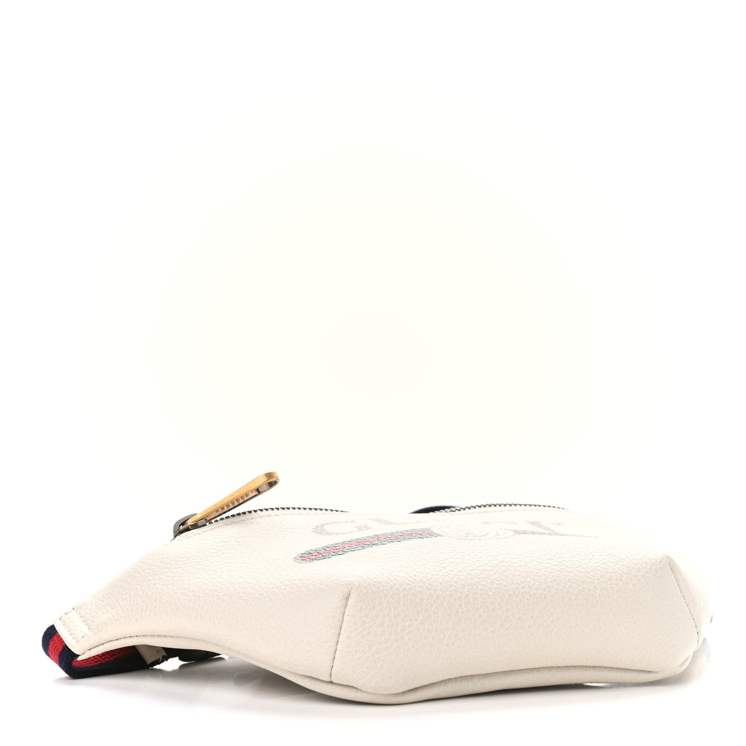 Gucci Grained Calfskin Small Logo Belt Bag White 4 of 9