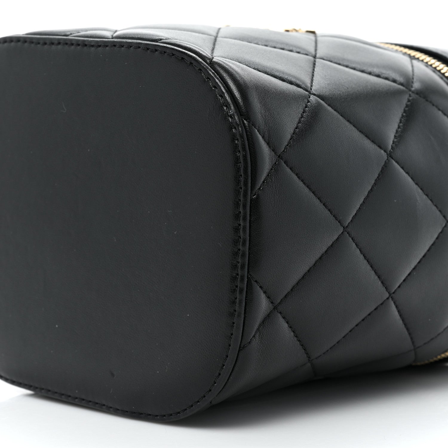 Chanel Lambskin Quilted Trendy Vanity Case Black 8 of 17