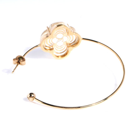 Louis Vuitton A La Folie Hoop Earrings Gold 3 of 4