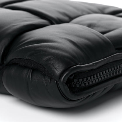Bottega Veneta Calfskin Maxi Intrecciato Puffy Laptop Pouch Black 9 of 9