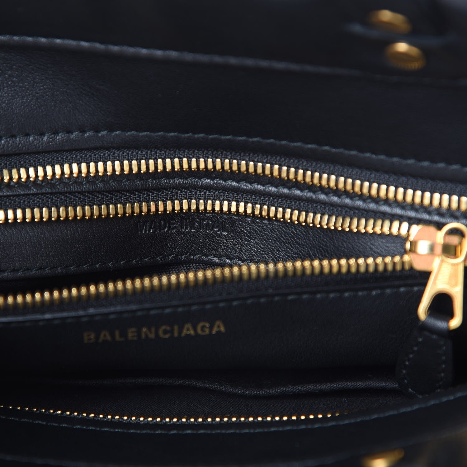 Balenciaga Calfskin XS Fringe Laundry Cabas Black 7 of 12
