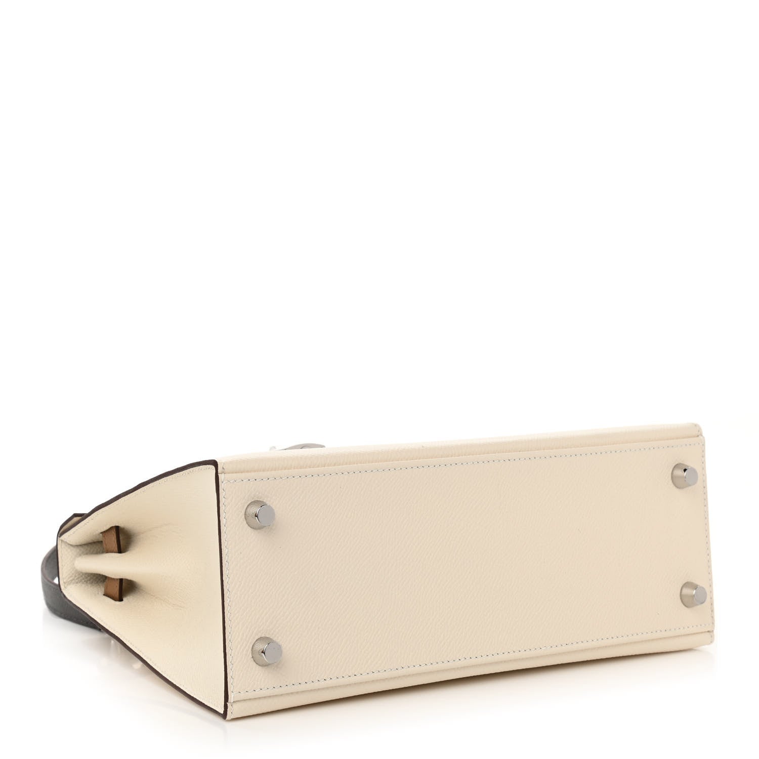 Hermes Epsom Tri-Color Kelly Sellier 25 Nata Chai Gris Meyer 4 of 11