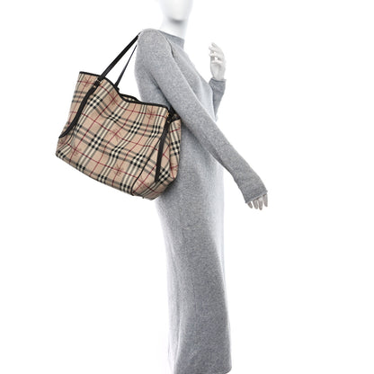 Burberry Haymarket Check Large Canterbury Tote Chocolate 2 of 14