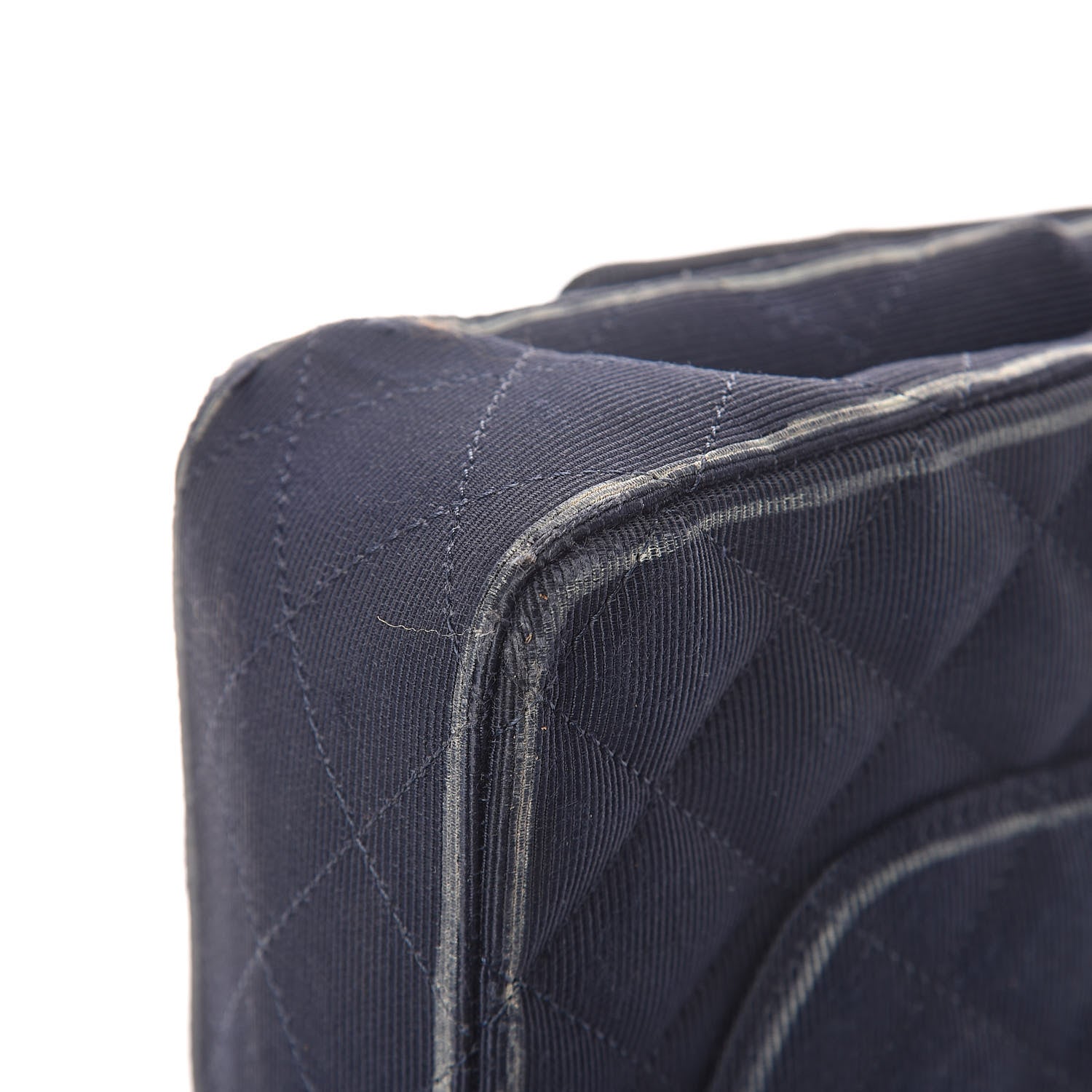 Chanel Grosgrain Quilted Medium Double Flap Navy 10 of 13