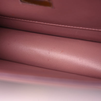 Dolce & Gabbana Smooth Calfskin Small DG Amore Envelope Bag Pink 9 of 10