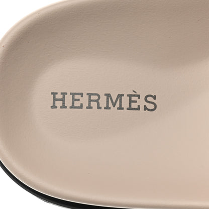Hermes Calfskin Womens Chypre Sandals 35 Beige Mastic 7 of 9