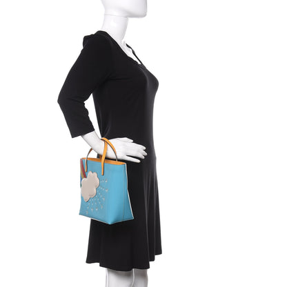Gucci Calfskin Childrens Rainbow Tote Blue 2 of 10