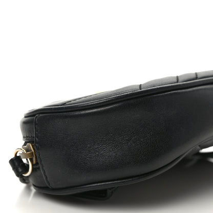 Gucci Calfskin Matelasse GG Marmont Belt Bag 95 38 Black 9 of 11