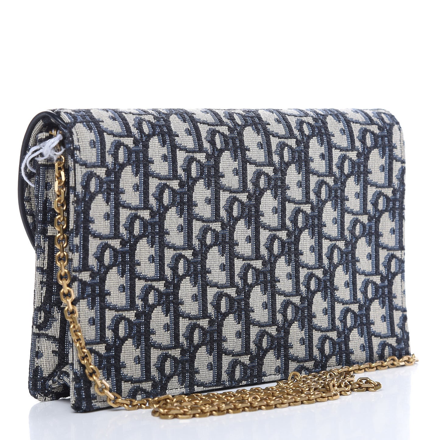 Oblique Saddle Chain Pouch Blue