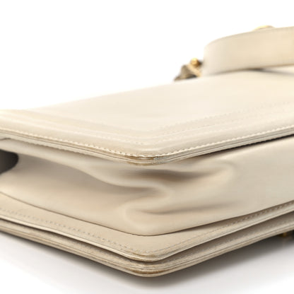 Chanel Glazed Calfskin Medium Boy Flap White 11 of 12