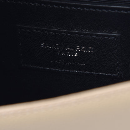Saint Laurent Grain De Poudre Small Monogram Kate Satchel Nude Powder 6 of 9