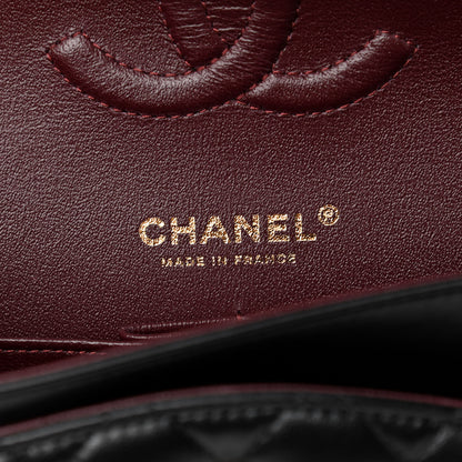 Chanel Lambskin Quilted Medium Double Flap Black 6 of 14