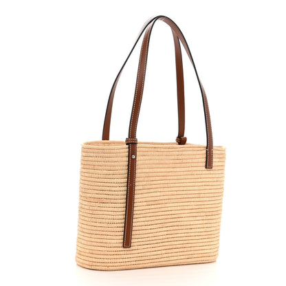 Loewe Raffia Small Square Basket Tote Bag Natural Tan 3 of 9