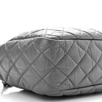 Chanel Aged Calfskin Quilted Large Reissue Camera Case Grey 8 of 10