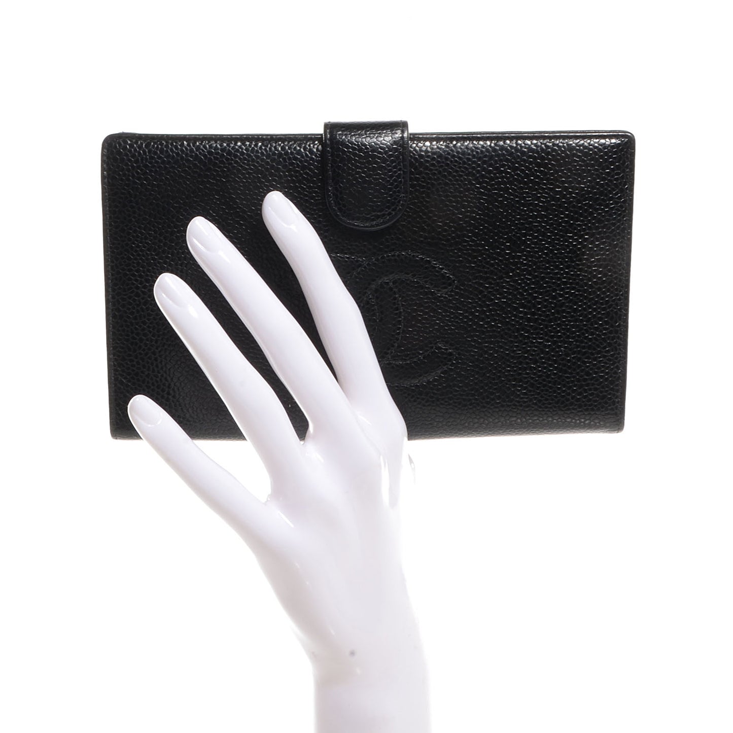 Caviar CC French Wallet Black