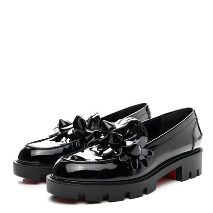 Christian Louboutin Patent Daisy Loafers 40.5 Black 3 of 9