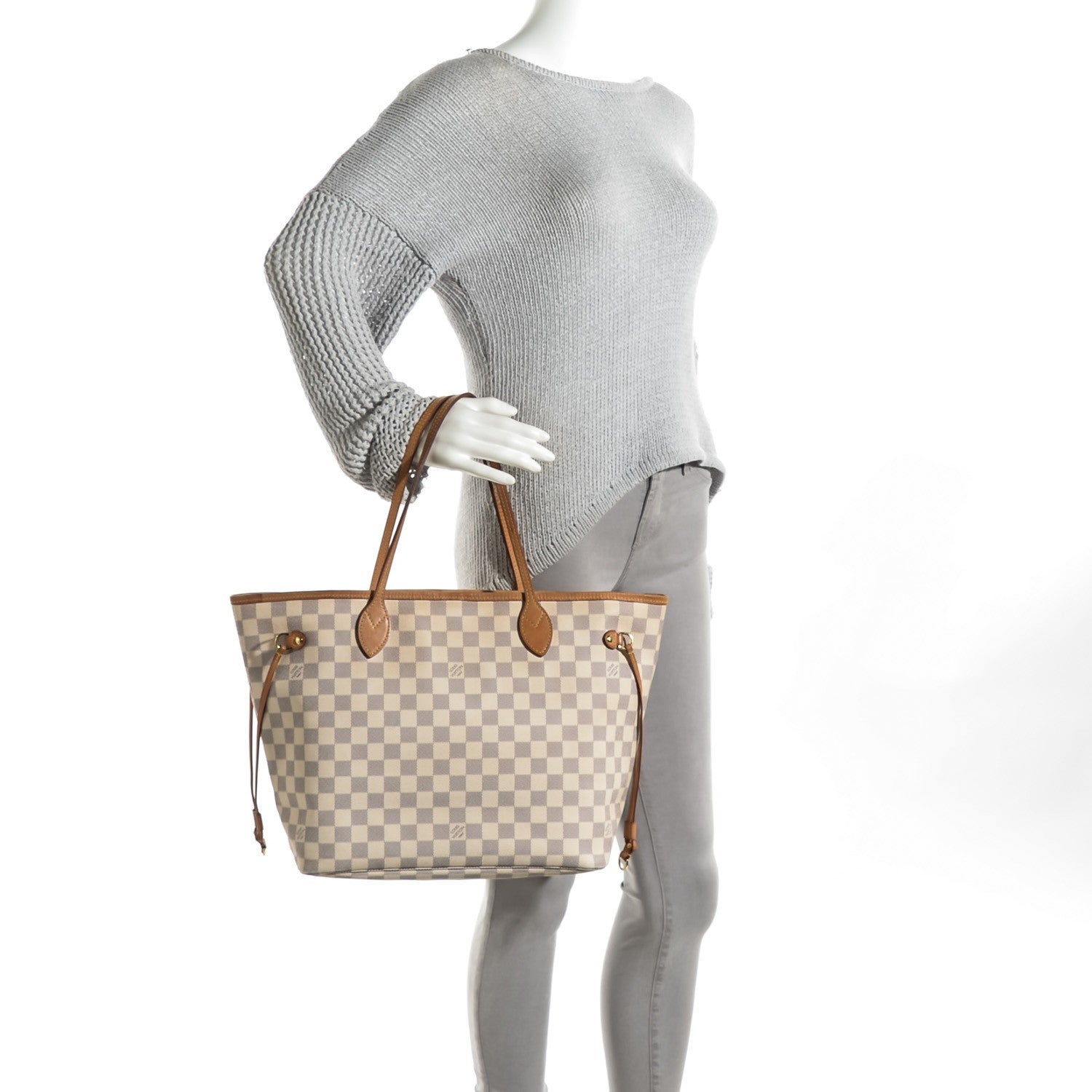 Louis Vuitton Damier Azur Neverfull MM 2 of 7