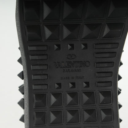 Valentino Garavani Calfskin Rockstud Sneakers 37 Black 6 of 7