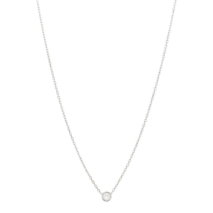 Cartier 18K White Gold Diamond LM D'Amour Pendant Necklace 1 of 4