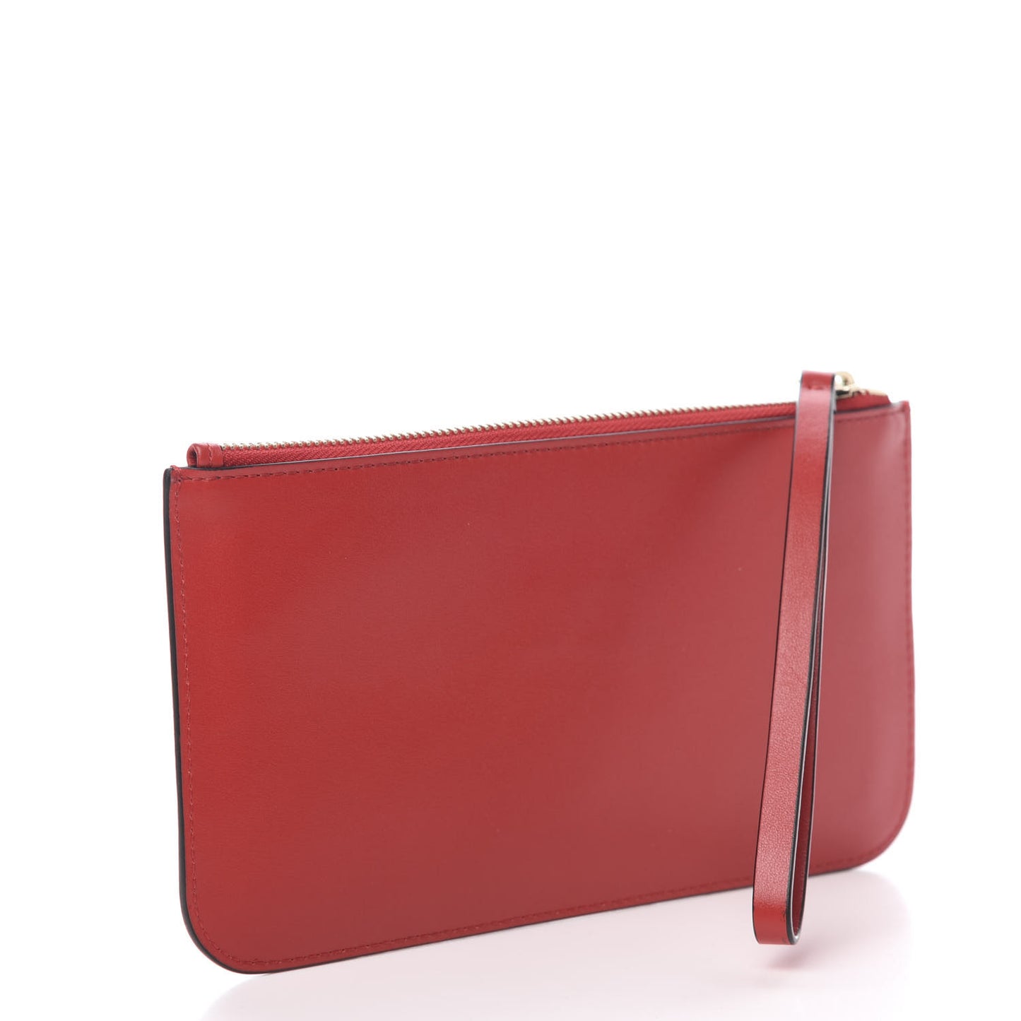 Calfskin Medusa Wrist Pouch Red