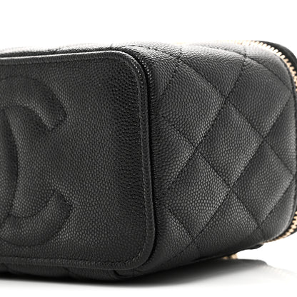 Chanel Caviar Quilted Small Vanity Case With Chain Black 11 of 12
