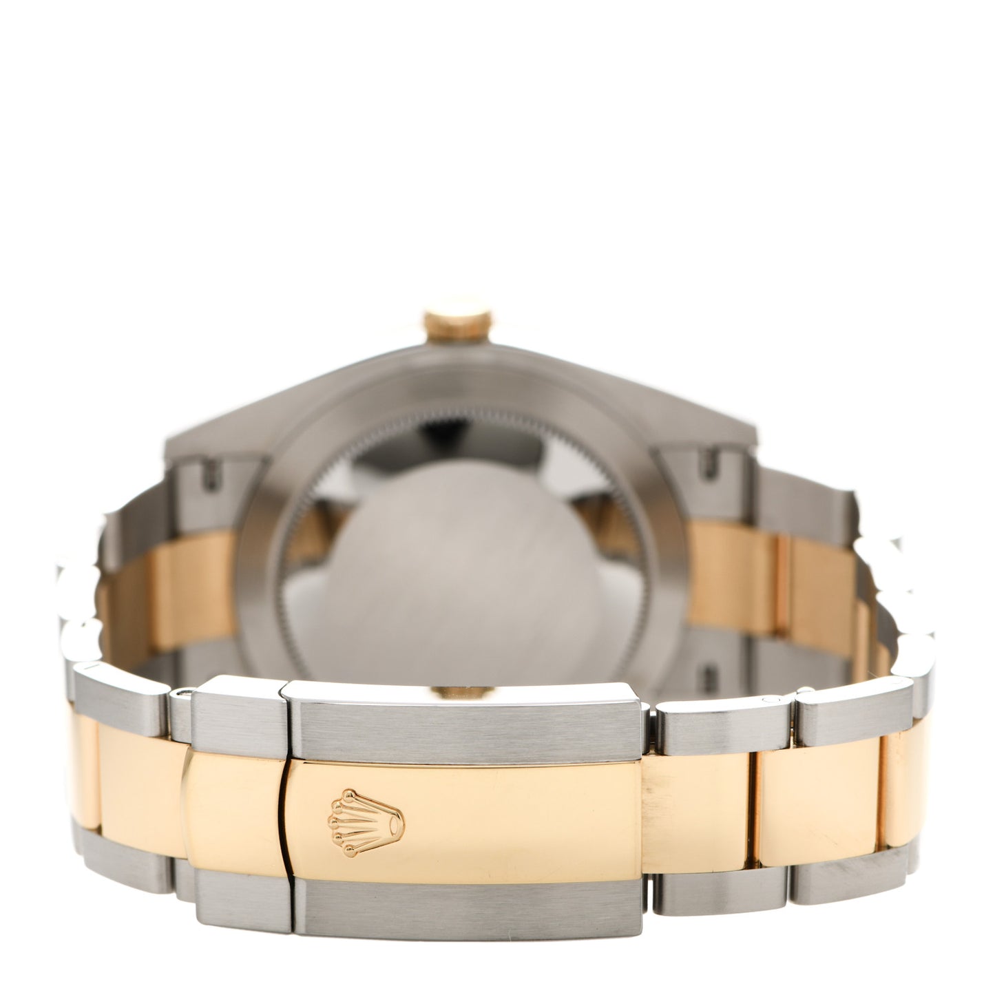 Stainless Steel 18K Yellow Gold 41mm Oyster Perpetual Wimbledon Datejust Watch Slate 126333