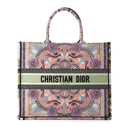 Christian Dior Canvas Embroidered Large In Lights Book Tote Multicolor 1 of 11