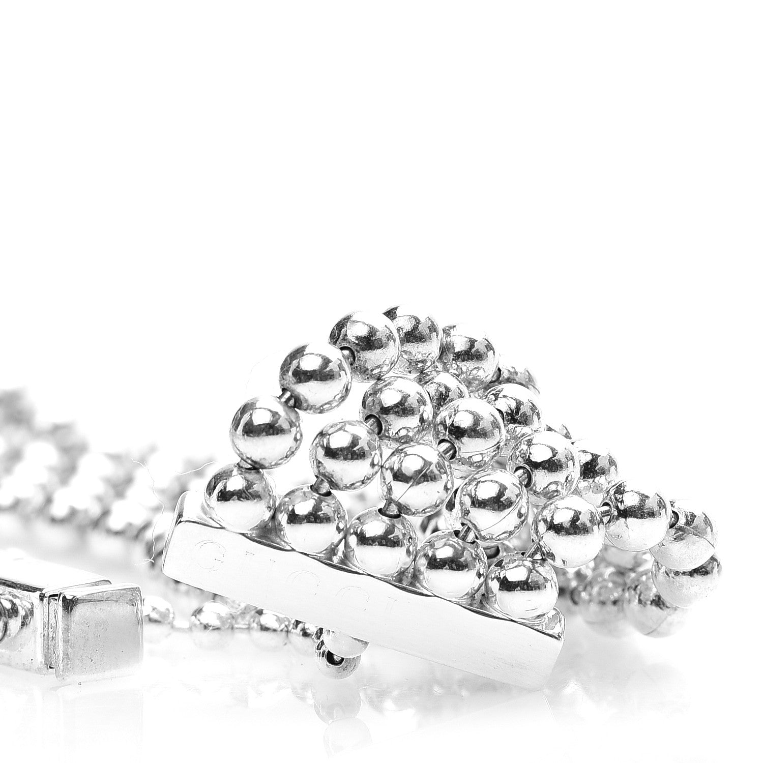 Gucci Sterling Silver Multi-Strand Ball Chain Bracelet 4 of 4