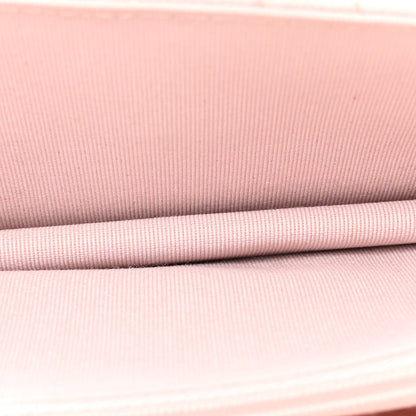 Chanel Shiny Caviar Quilted Flap Charm Wallet On Chain WOC Light Pink 5 of 14