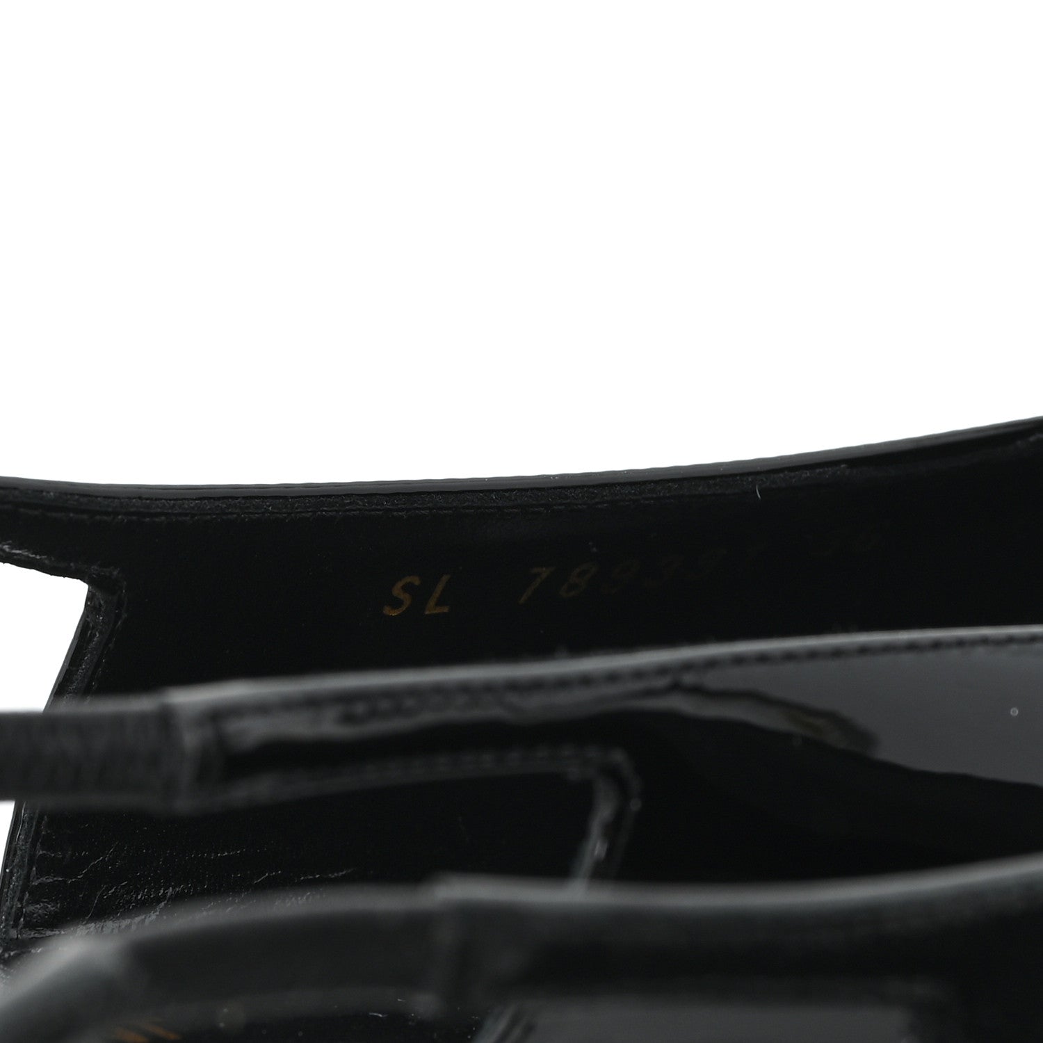 Saint Laurent Patent Bade Slingback Pumps 36 Black 9 of 10